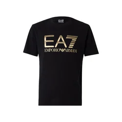 EA7 Emporio Armani Majica zlata / črna