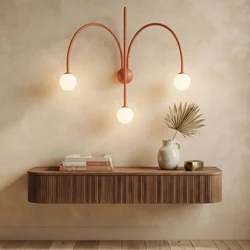 Opviq zidna lampa Vault 20950-G, 3 × G9, boja lososa
