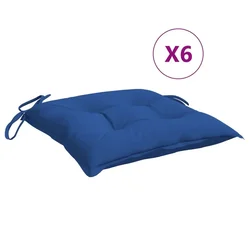 Jastuci za stolice 6 kom plavi 40 x 40 x 7 cm od tkanine Oxford