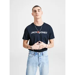 JACK & JONES Majica JJECORP LOGO TEE SS CREW NECK, modra