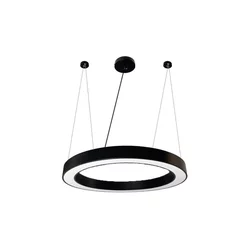 LED luster na sajli LED/50W/230V 4000K prečnik 100 cm crni