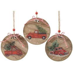 Novogodišnji ukras christmas car 10,5cm ( 72273 )
