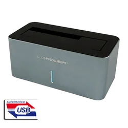 HDD DOCKING LC POWER LC-DOCK-U3-IV-1 USB3.0 2.5/3.5 SATA SILVER