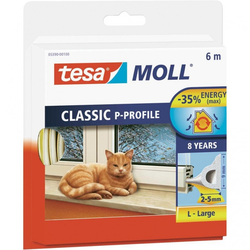 TESA Profilna gumena brtva Tesa TesamollR Classic, (D x Š) 6m x 9 mm, smeđa