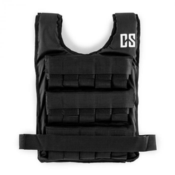 Capital Sports Monstervest, prsluk s opterećenjem, 15 kg, metalni utezi, crna boja