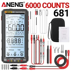 KJB Polnilni digitalni multimeter ANENG 681 True RMS 681 Black Pro – črn