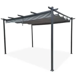 Pergola 3x4m tamno siva