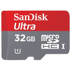 MICRO SECURE DIGITAL (MICROSD) kartica SANDISK ULTRA 32 GB + adapter