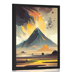 Plakat aktivni vulkan - 20x30 no frame