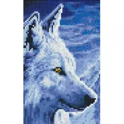 Pingo Ars Dijamantski mozaik Beli vuk, 20x30 cm