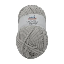 Preja SAMET - 100 g / 100 m - svetlo siva