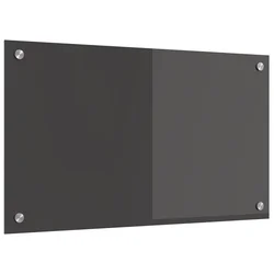 Kuhinjski zid Tamno siva 70 x 40 cm Staklo otporno na udarce