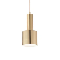 Ideal Lux - Luster na sajli HOLLY 1xE27/60W/230V prečnik 12 cm mesing