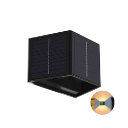LED solarno zidno svetlo CUBUS 2xLED/1,5W/3,7V 1500 mAh IP54