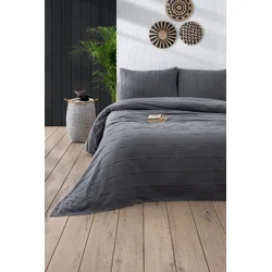 Lessentiel Maison Komplet posteljine Sedef, 210x220 cm, Antracit