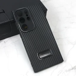 Torbica Carbon Stripe za Samsung S928B Galaxy S24 Ultra crna