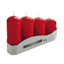 Adventne sveče multi/stopničaste 4/1 RDEČA