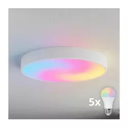 Brilagi - LED RGBW prigušiva plafonska svetiljka CLARE 5xE27/9W/230V Wi-Fi bela