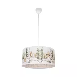 Dečiji luster KIDS ROOM 1xE27/60W/230V, prečnik 40 cm, sa motivom životinja
