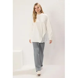 Trendyol Modest Ženska bluza Tctss25Uk00001, Krem