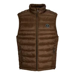 JACK & JONES Brezrokavnik JJEKingsley rjava