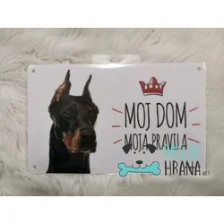 Tablica | Moj dom moja pravila Doberman
