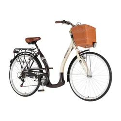 Bicikl City Visitor Vintage 28 Alu 19 V-Brake 6 Brzina 167-192cm (L/Xl) Bež Braon Perla Mat Uv