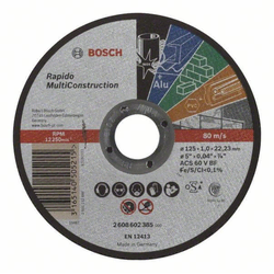 Bosch Rezna ploča ravna Rapido Multi Construction Bosch ACS 60 V BF, 125 mm, 1,0 mm ( 2608602385 )