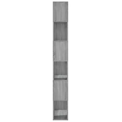 Ormarić za knjige / pregrada siva boja hrasta 60 x 24 x 186 cm