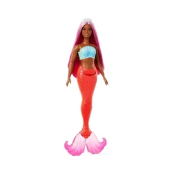 Lutka morska deklica Barbie Dreamtopia - oranžen rep, temnejša polt (HRR04)