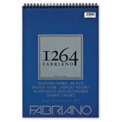 Blok Black Drawing spirala gore A3 40L 200g (black textured)