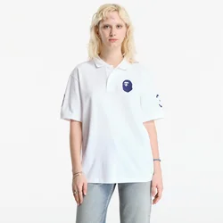 Majice A Bathing Ape Large Ape Head Relaxed Fit Polo UNISEX White L