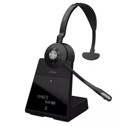 Jabra Engage 75 Mono, EMEA Tactile buttons & screen, penta (5x) connectivity towards: 2x desk phone (analogue+1 digital), PC softphone + 2x Bluetooth connections traditional style headband headset, n (9556-583-111)