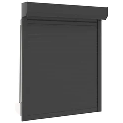 Roletna Antracit 100 x 120 cm Aluminij i poliuretan
