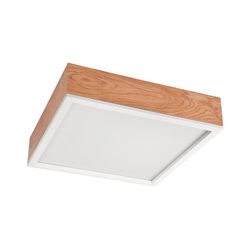 Plafonsko svetlo OAK SQUARE 4xE27/15W/230V 39x39 cm hrast/bela