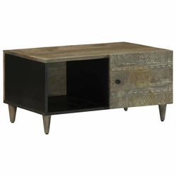 Stol za kavu svijetlo sivi 80x50x40 cm Puno drvo Mango