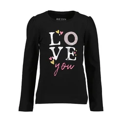 Dekliška majica Love You črna