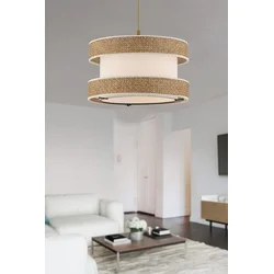 Opviq Luster Halo, 40x40cm, Bež-beli