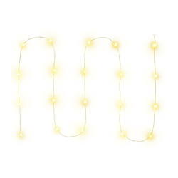 Retlux - LED lanac 20xLED/2xAA 2,3m topla bela