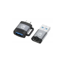 MANHATTAN Adapter 356329 USB 3.0 - USB-C M/F - F/M set 2 adaptera
