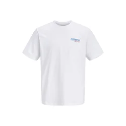 JACK & JONES Majica JJJADE modra/rdeča/bela