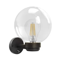 Brilagi - Spoljno zidno svetlo sa senzorom HARBOR 1xE27/40W/230V IP33 antracitno/prozirno