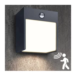 Brilagi-LED Spoljno zidno svetlo sa senzorom TERNI LED/12W/230V antracit IP44