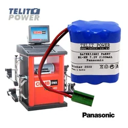 TELIT POWER Baterija NIMH 7.2V 2100mAh Panasonic za mašinu za reglažu trapa CEMB DWA400R/800