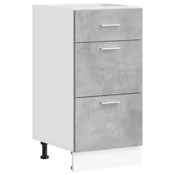 Vidaxl Spodnja omarica “Lyon” Beton Grey 40x46x81,5 cm Inženirski les