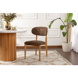 HANAH HOME Set 2 stolice Lionte Brown Light Oak