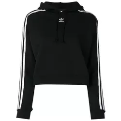 Adidas-Adidas Originals cropped hoodie-women-Black