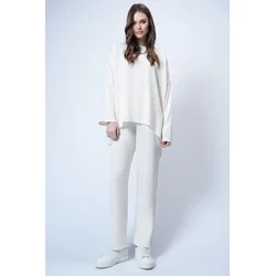 Trend Alacati Stili Ženski komplet duks i pantalone Alc-X13270, Bela