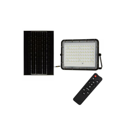 LED spoljašnji solarni reflektor LED/15W/3,2V IP65 4000K crni + daljinski upravljač