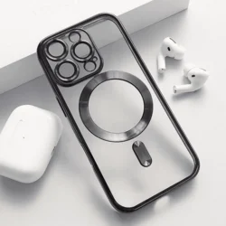 Maska za telefon Mag Case Electro za iPhone 16 Pro Max, Crna
